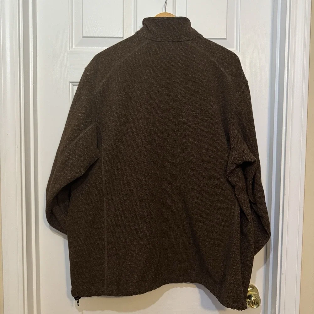 Duluth Trading Co.  Men's Brown Fleece Full‎ Zip Jacket Pockets Size XL